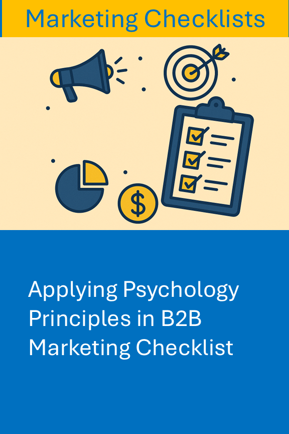 Applying Psychology Principles in B2B Marketing Checklist