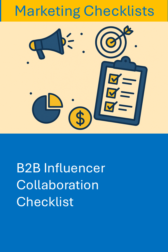 B2B Influencer Collaboration Checklist