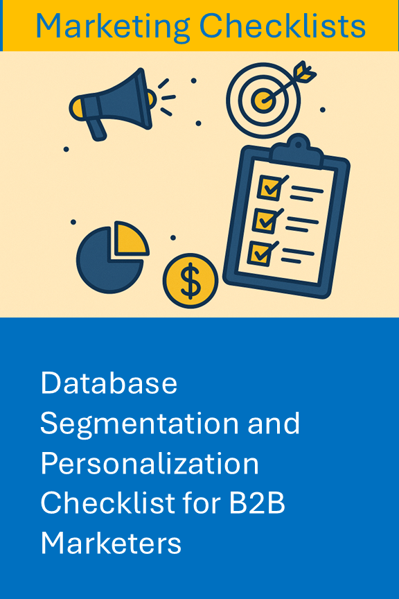 Database Segmentation and Personalization Checklist
